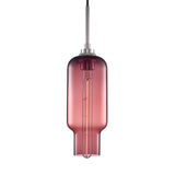 Plum Pharos Pendant Light with Polished Nickel Luxe Cord Set