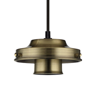 12' Rustic Brass Glass Holder - 120V