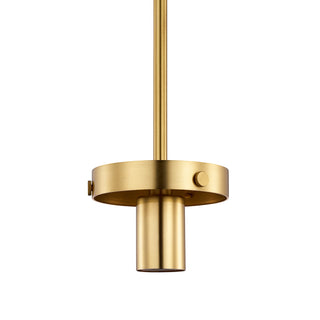 5' Luxe Satin Brass Glass Holder Rigid Stem