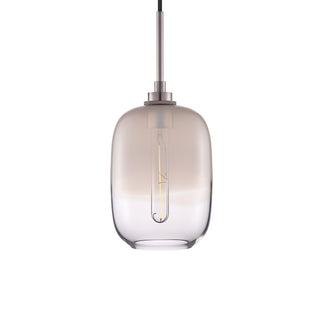 Opaline Ombra Balon Pendant Light with Polished Nickel Luxe Cord Set