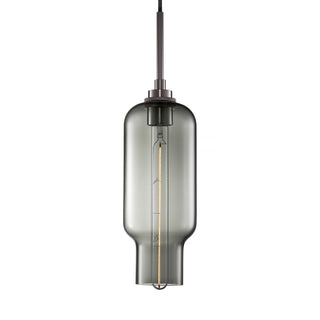 Gray Pharos Pendant Light with Polished Nickel Luxe Cord Set