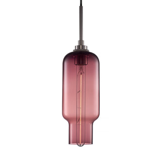 Plum Pharos Pendant Light with Polished Nickel Luxe Cord Set
