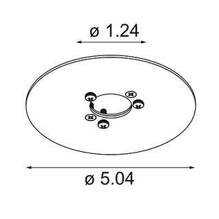 Backplate 4X4 Placebo DI White Structure