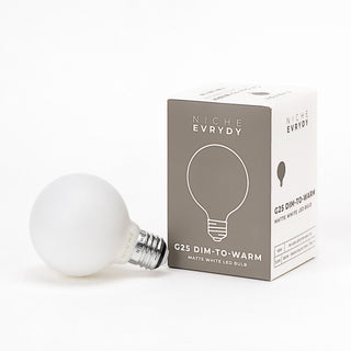G25 Globe Dim-to-Warm Matte White (120V)