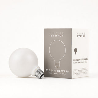 G30 Globe Dim-to-Warm Matte White (120V)