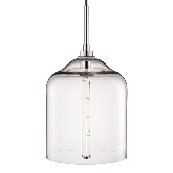 Crystal Bell Jar Pendant Light