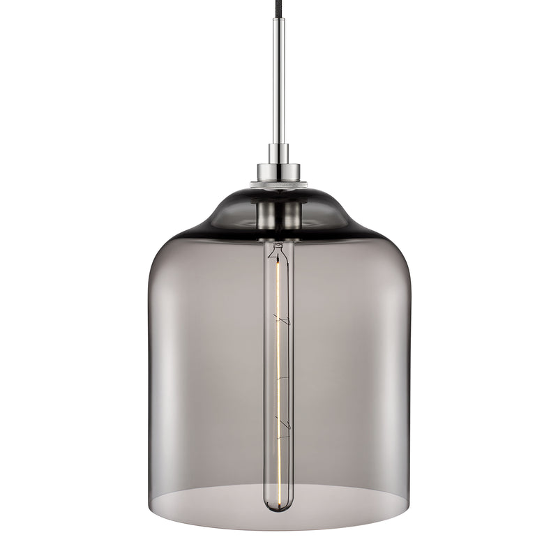 Gray Bell Jar Pendant Light