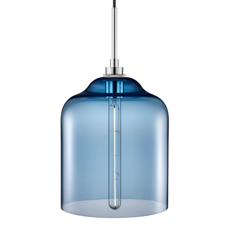 Sapphire Bell Jar Pendant Light