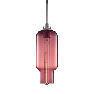 Plum Pharos Pendant Light with Polished Nickel Luxe Cord Set