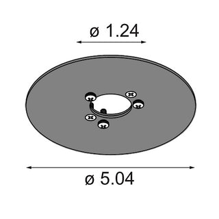 Backplate 4X4 Placebo DI Black Structure