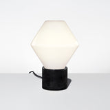 The Trove Opalia Table Lamp Featuring a Black Marble Base