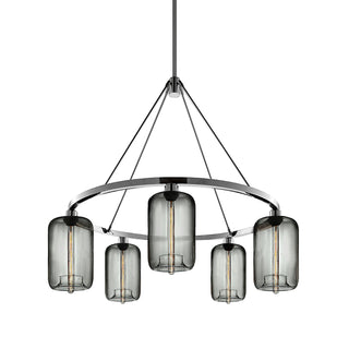 Gray Pod Chandelier