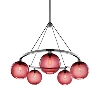 Plum Solitaire Chandelier