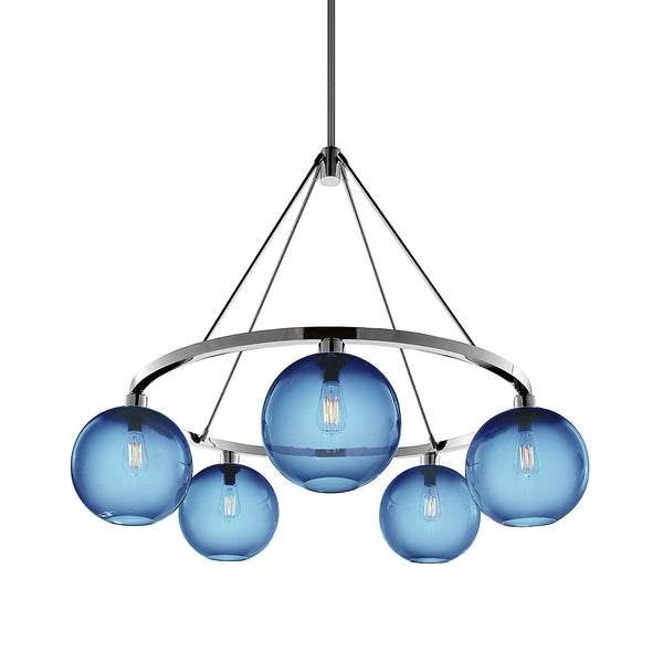 Sapphire Solitaire Chandelier
