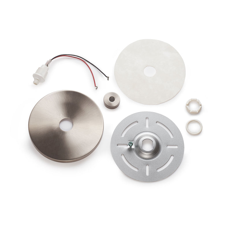 Brushed Nickel Low Voltage Canopy Kit