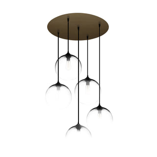 Antiqued Brass Circular-5 Canopy