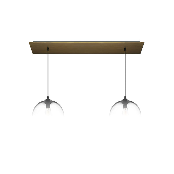 Antiqued Brass Linear-2 Canopy