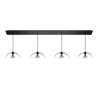 Matte Black Linear-4 Large Canopy