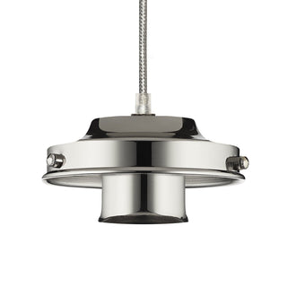 12' Polished Nickel Glass Holder