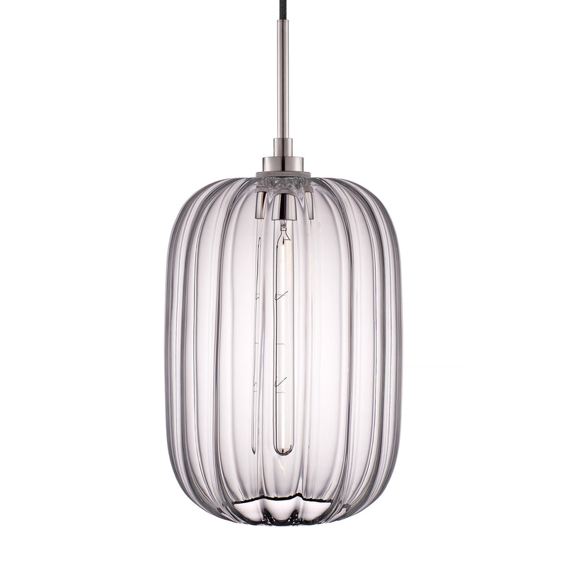 Crystal Optique Balon Pendant Light with Polished Nickel Luxe Cord Set