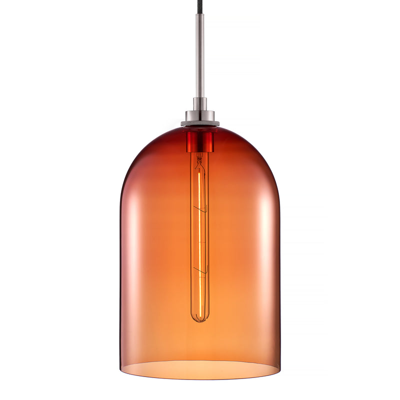 Cardinal Cloche Grand Pendant Light with Polished Nickel Luxe Cord Set