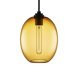 Amber Ellipse Petite Pendant Light