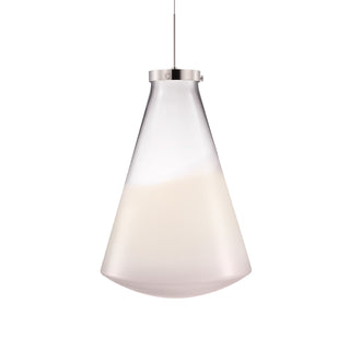 Flask Grand Opaline + Crystal Pendant Light