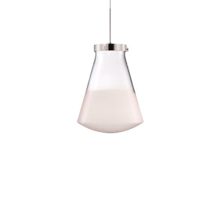 Flask Petite Opaline + Crystal Pendant Light
