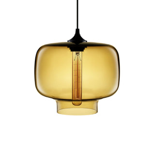 Amber Oculo Pendant Light