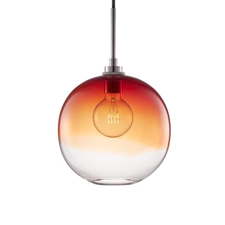 Cardinal Ombra Solitaire Pendant Light with Polished Nickel Luxe Cord Set