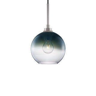 Solitaire Petite Ombra Storm Pendant Light with Polished Nickel Luxe Cord Set