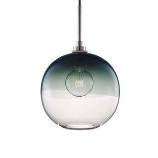 Storm Ombra Solitaire Pendant Light with Polished Nickel Luxe Cord Set