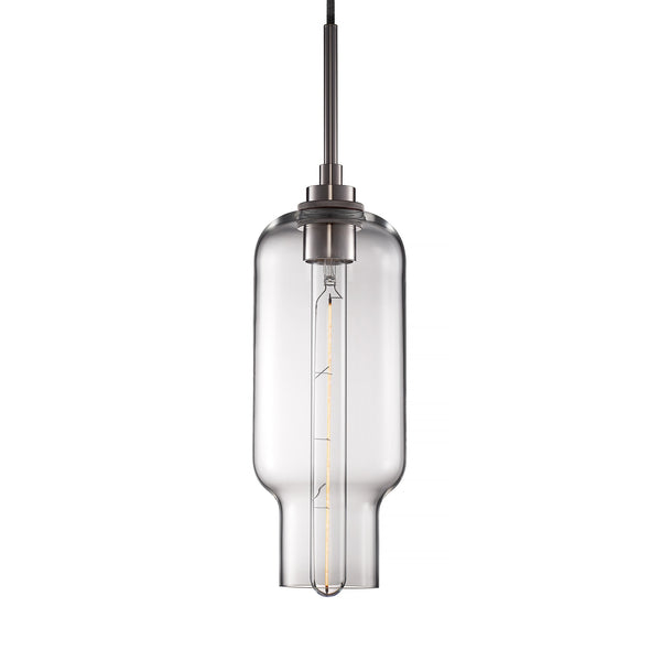 Crystal Pharos Pendant Light with Polished Nickel Luxe Cord Set