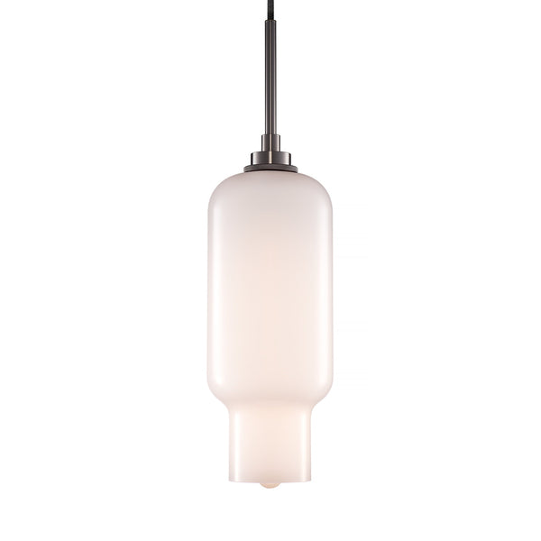 Opaline Pharos Pendant Light with Polished Nickel Luxe Cord Set