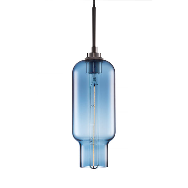Sapphire Pharos Pendant Light with Polished Nickel Luxe Cord Set