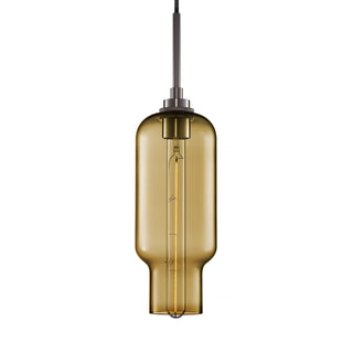 Smoke Pharos Pendant Light with Polished Nickel Luxe Cord Set