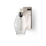 Crystal Marquise Petite Glass on Polished Nickel Sconce Hardware
