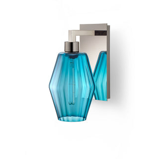 Condesa Optique Marquise Petite Glass on Polished Nickel Sconce Hardware