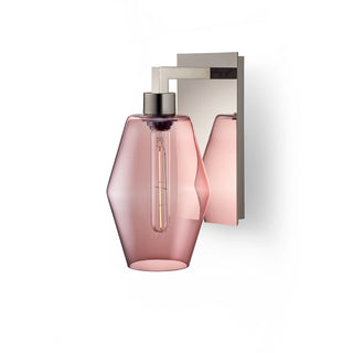 Fig Marquise Petite Glass on Polished Nickel Sconce Hardware