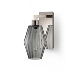Gray Optique Marquise Petite Glass on Polished Nickel Sconce Hardware